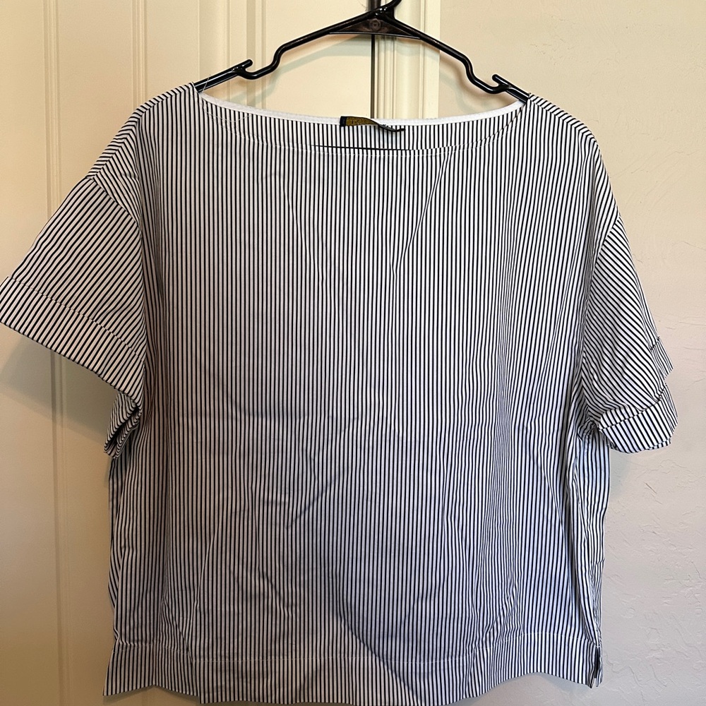 Striped Women's Top - Black and White